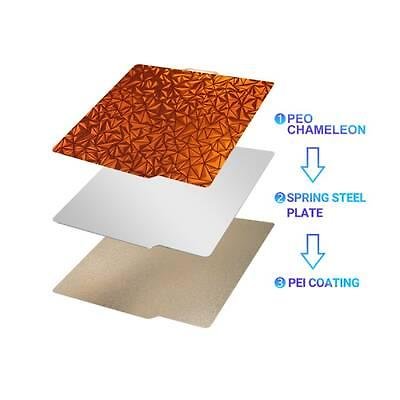 Bambu Lab A1-X1-P1S PEI+CHAMELEON PEO Kaplı Yay Çeliği Manyetik Tabla - 256x256mm - Çift Yüzlü