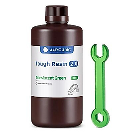 Anycubic Tough Reçine 2.0 - Şeffaf Yeşil - 1 Kg