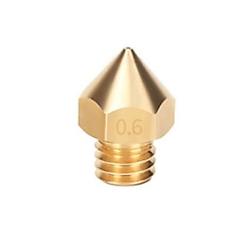 0.6mm Mk8 Pirinç Nozzle - Geniş Kafalı (M8) - Creality Uyumlu