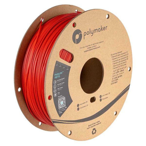 PolyLite PETG Kırmızı Filament 1.75mm 1Kg