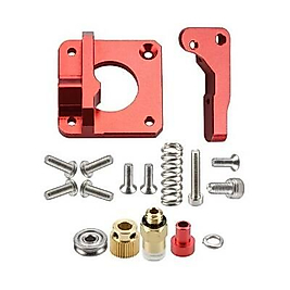 3D Yazıcı MK8 Alüminyum Extruder Seti - Left Hand - Kırmızı
