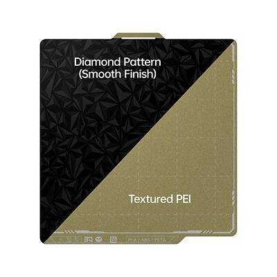 Bambu Lab P1 / A1 / X1 Smooth PEO - Texture PEI Manyetik Tabla - 257x257mm