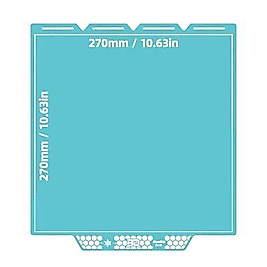 Snapmaker U1 Glacier Blue - Çift Taraflı Manyetik Tabla - 270x270mm