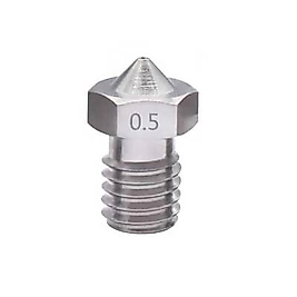 0.5mm E3D V5-V6 Çelik Nozzle - 1.75mm