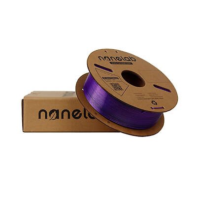 Nanelab Çift Renkli Silk PLA Filament - Siyah - Mor - 1.75mm - 1Kg