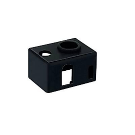 E3D V6 PT100 Alüminyum Isıtıcı Blok Silikon Kılıfı - Siyah