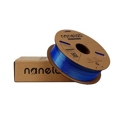 Nanelab Çift Renkli Silk PLA Filament - Siyah - Mavi - 1.75mm - 1Kg