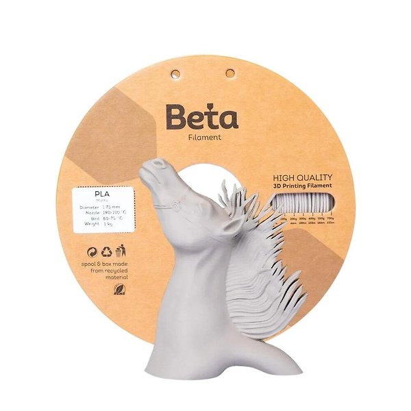 Beta PLA-Matte Filament Warm Grey - 1.75mm 1 Kg