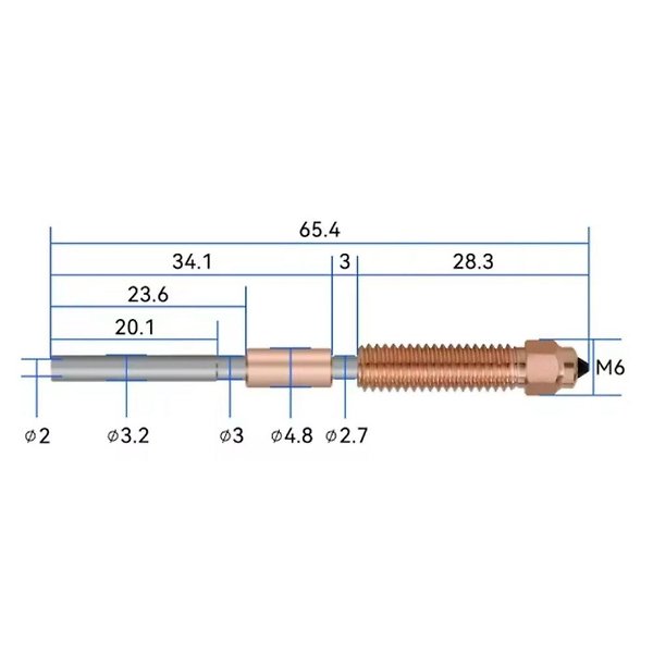 1.0mm "Unicorn" Quick-Swap Sertleştirilmiş Çelik Nozzle - K1, K1C, K1 Max, Ender 3 V3, V3 Plus