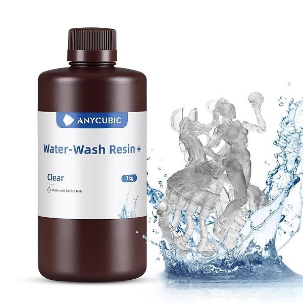 Anycubic - Clear(Şeffaf) - Suyla Yıkanabilir Reçine (Water-Wash Resin+) - 1 Kg - SSX2CL