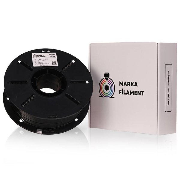 Marka Filament Hyper PLA - Siyah - 1.75mm 1Kg