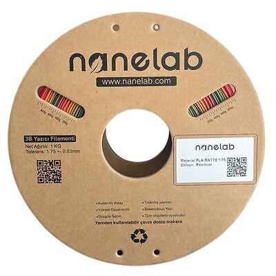 Nanelab Matte Rainbow PLA Filament - 1.75mm - 1Kg