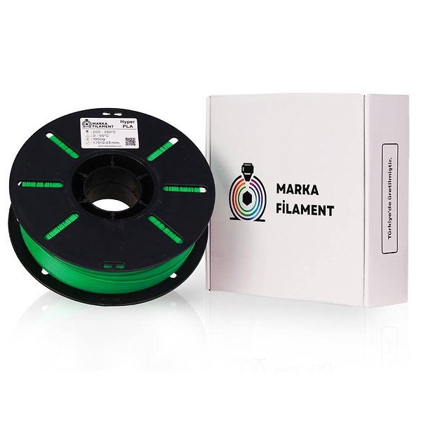 Marka Filament Hyper PLA - Yeşil - 1.75mm 1Kg