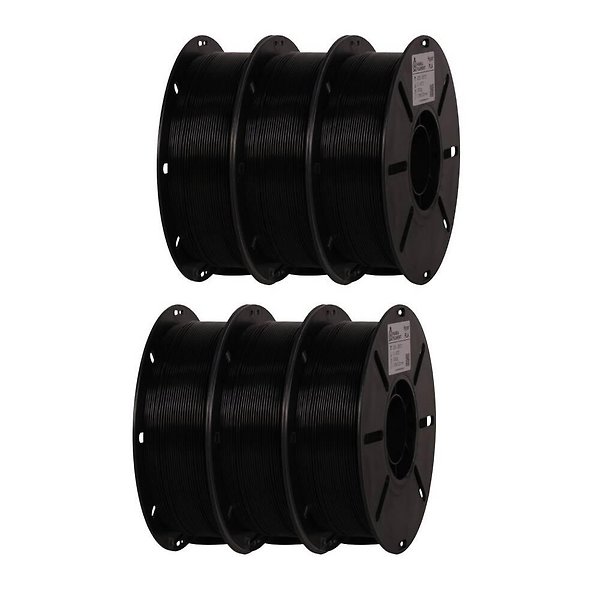 Marka Filament Hyper PLA - 1.75mm - Siyah 6'lı Set (6Kg)