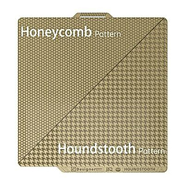 Bambu Lab P1 / A1 / X1 Honeycomb + Houndstooth Manyetik Tabla - 257x257mm