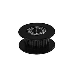 20 Diş GT2-6mm Rulmanlı Kasnak - 5mm Şaft Çapı - Siyah