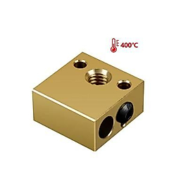 Creality MK8-CR10 Isıtıcı Blok - 20x20x10mm - 400°C - Brass