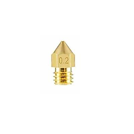 0.2mm Mk8 Pirinç Nozzle - Creality Ender 3 V2/Ender 3 Pro/CR10 Uyumlu