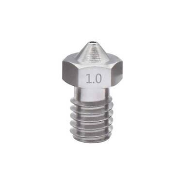 1.0mm E3D V5-V6 Çelik Nozzle - 1.75mm