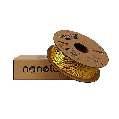 Nanelab Çift Renkli Silk PLA Filament - Siyah - Altın - 1.75mm - 1Kg