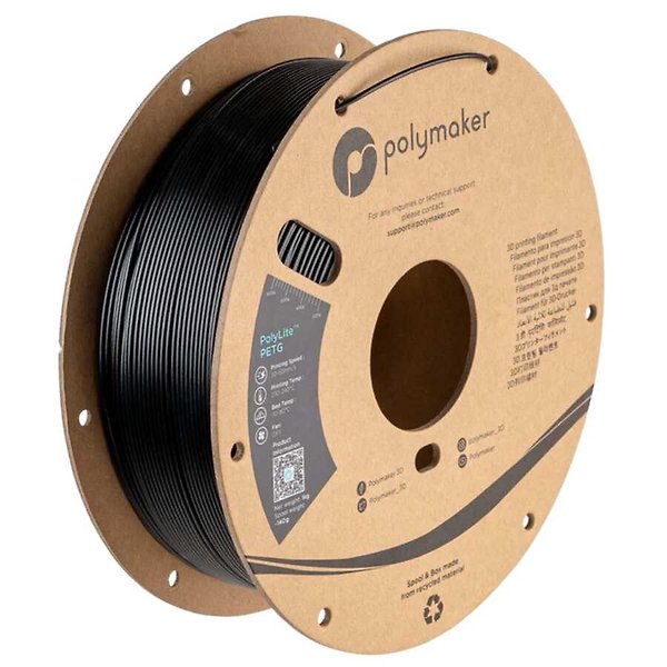 PolyLite PETG Siyah Filament 1.75mm 1Kg