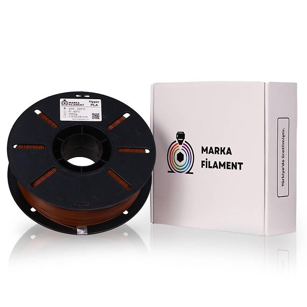 Marka Filament Hyper PLA - Kahverengi - 1.75mm 1Kg