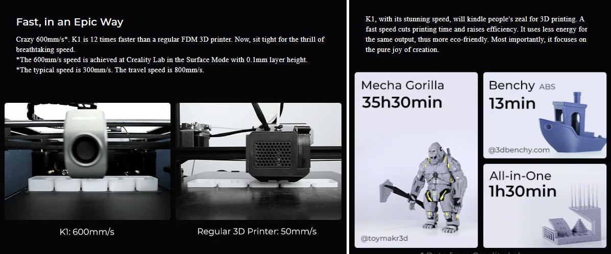 Creality K1 3D Yazıcı - Quick-Swap Hotend - Yeni Seri detay görseli 2