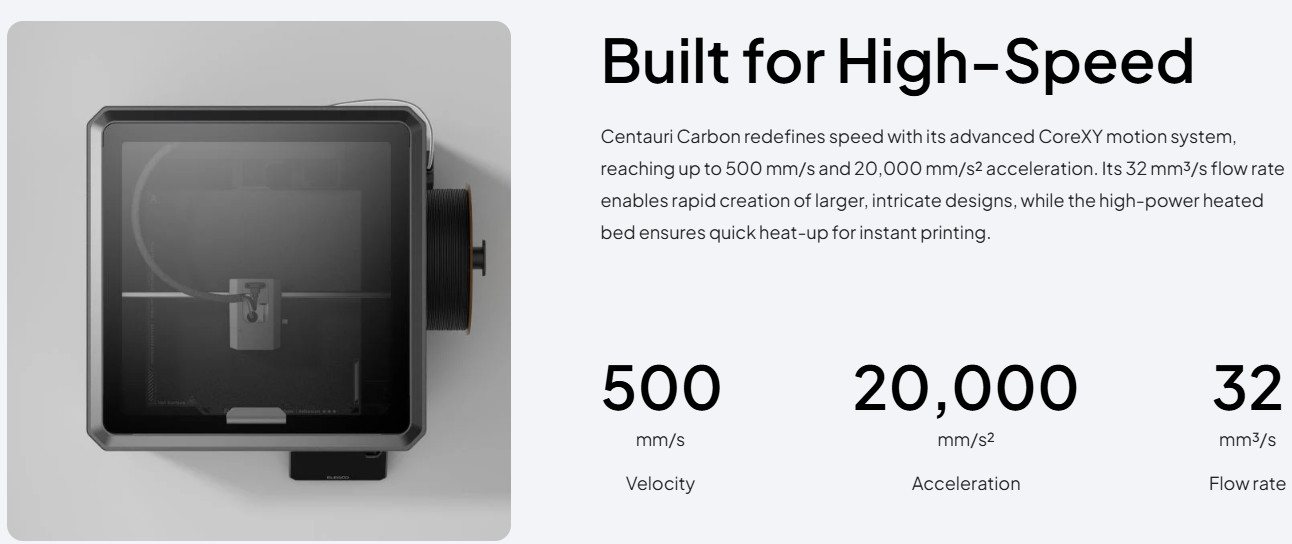 ELEGOO Centauri Carbon 3D Yazıcı detay görseli 2
