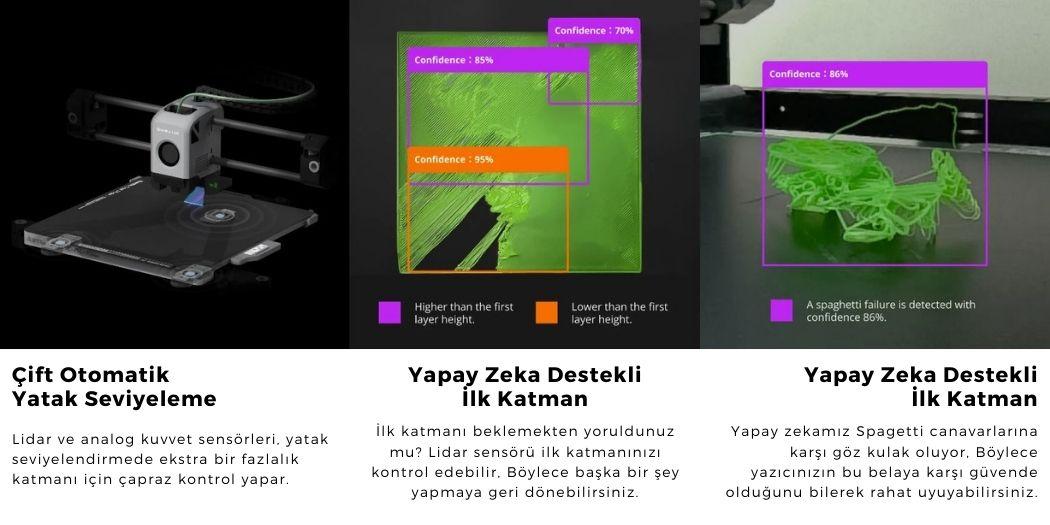 Bambu Lab X1 Carbon AMS 2 Pro Bundle 3D Yazıcı - Yeni Seri detay görseli 3