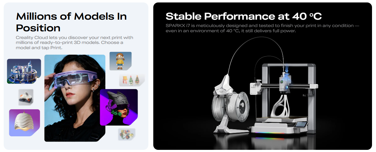 Creality SPARKX i7 Combo 3D Yazıcı özellik görseli 5