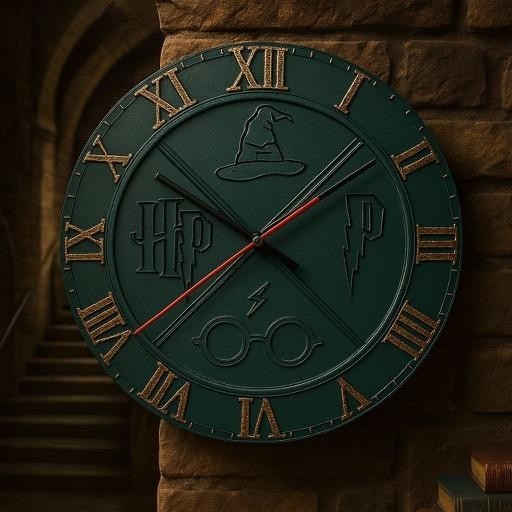 Harry Potter Duvar Saati – Fantastik 3D Baskı El Yapımı Dekoratif Saat