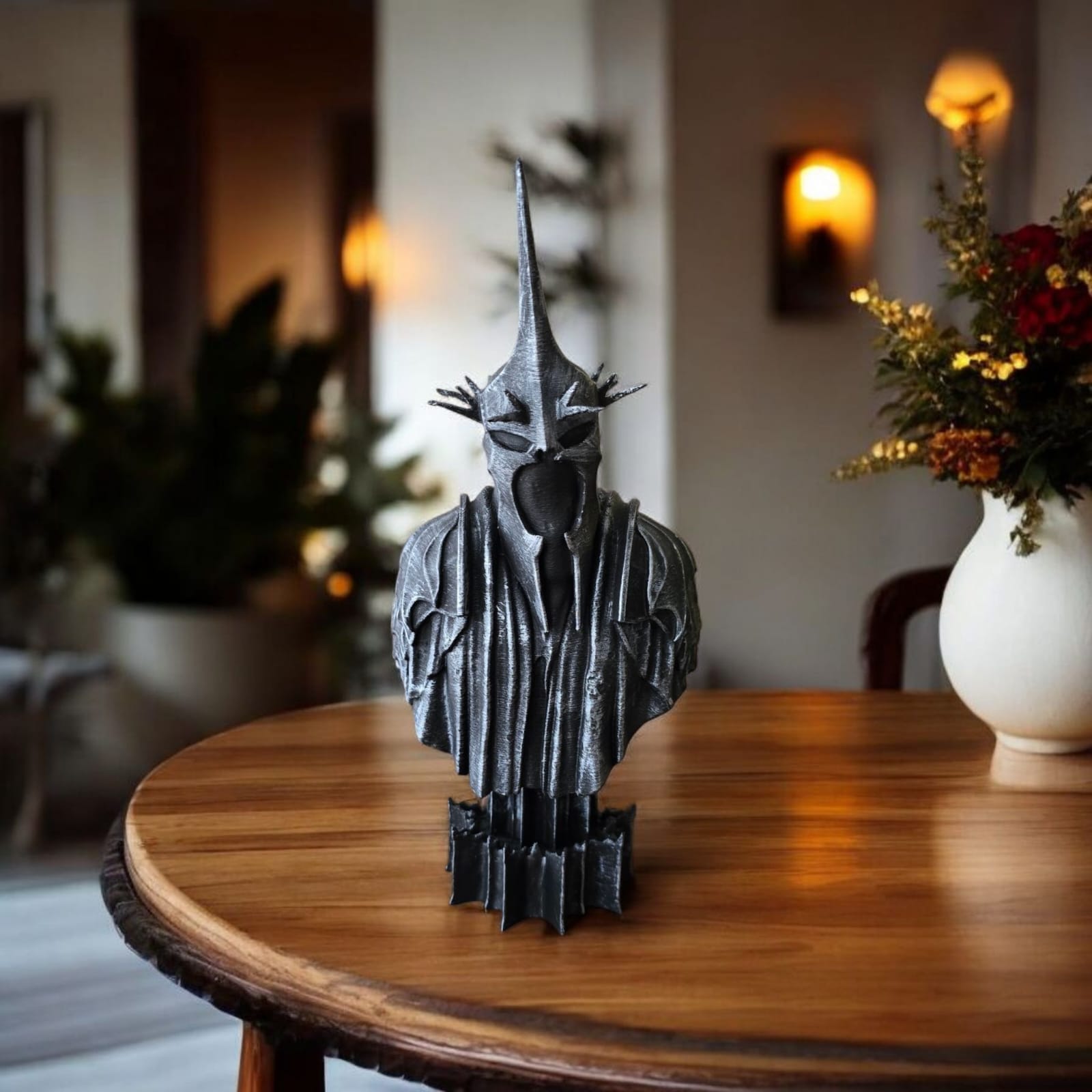 Nazgûl Büstü – 3D Baskı El Yapımı Dekoratif Figür