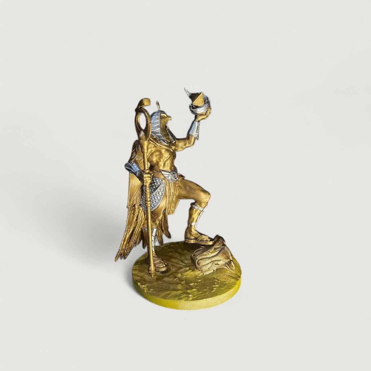 Horus Figürü – Antik Mısır Temalı 3D Baskı El Yapımı Biblo