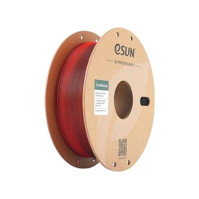 eSUN PLA-Matte Çift Renk Filament - Kırmızı - Siyah - 1.75mm 1Kg