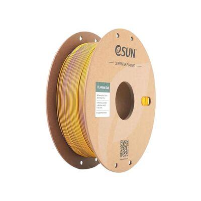 eSUN PLA-Matte Çift Renk Filament - Mor - Sarı - 1.75mm 1Kg