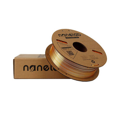 Nanelab Çift Renkli Silk PLA Filament - Altın - Gümüş - 1.75mm - 1Kg