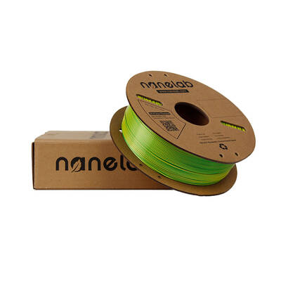 Nanelab Çift Renkli Silk PLA Filament - Sarı - Yeşil - 1.75mm - 1Kg