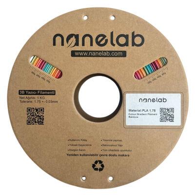 Nanelab Gradient Rainbow Silk PLA Filament - 1.75mm - 1Kg