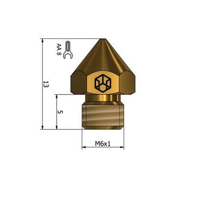 0.6mm CR10 CSA Nozzle - Ender 3 Serisi Uyumlu