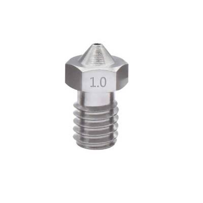 1.0mm E3D V5-V6 Çelik Nozzle - 1.75mm