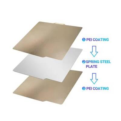 Bambu Lab A1-X1-P1S PEI Kaplı Yay Çeliği Manyetik Tabla - 256x256mm - Çift Yüzlü