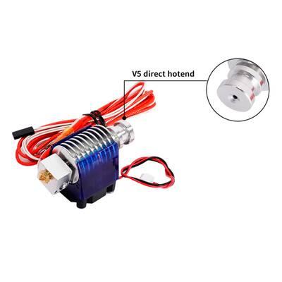 3D Yazıcı E3D V5 Direct J Head Hotend Seti - Fanlı - 12V/40W