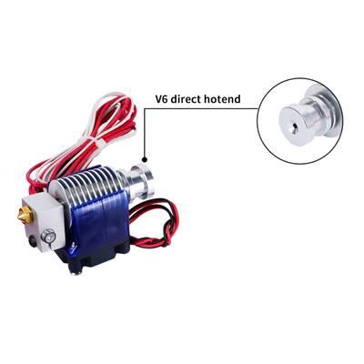 3D Yazıcı E3D V6 Direct J Head Hotend Seti - Fanlı - 24V/40W