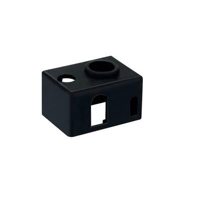 E3D V6 PT100 Alüminyum Isıtıcı Blok Silikon Kılıfı - Siyah