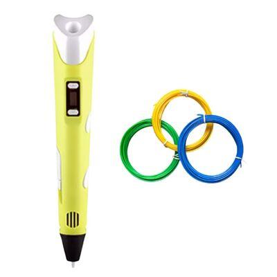 3D Kalem - Pen - Sarı - Full Set