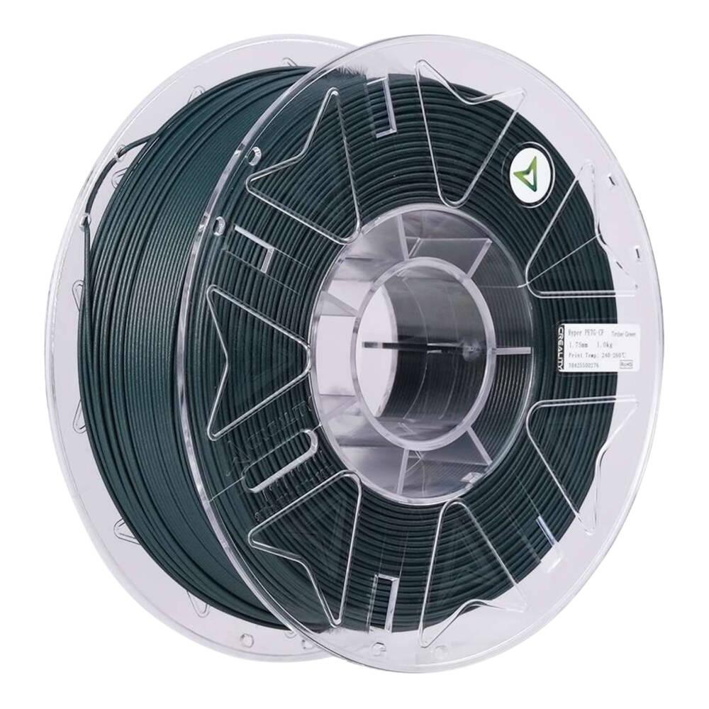 Creality Hyper PETG-CF Carbon Fiber Filament - Antik Ahşap Yeşili - 1 Kg