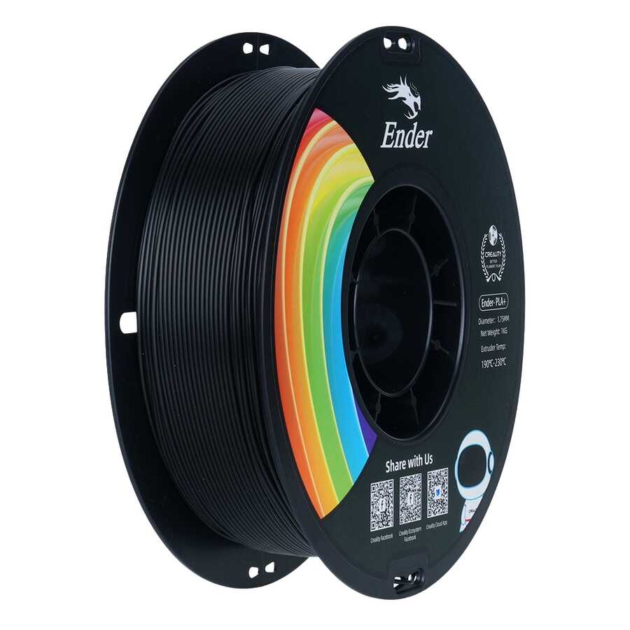 Creality Ender PLA+ Filament Siyah 1.75mm 1kg