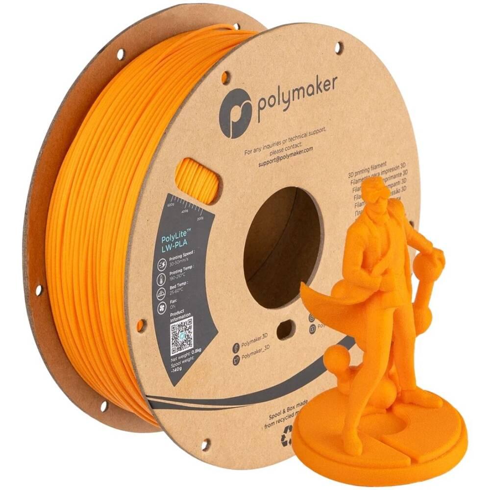 PolyLite LW-PLA Parlak Turuncu Filament 1.75mm 800gr