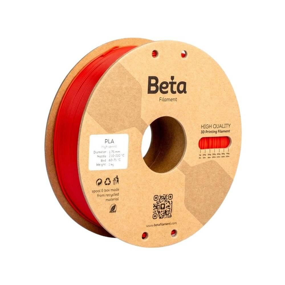 Beta PLA+ Filament - Neon Kırmızı (Fluorescent) - 1 Kg