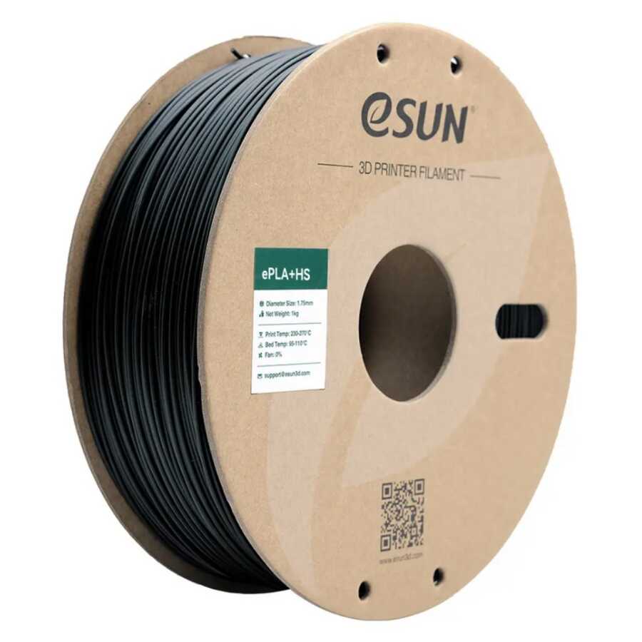 eSUN Hyper PLA+ Filament - Siyah - 1.75mm 1Kg